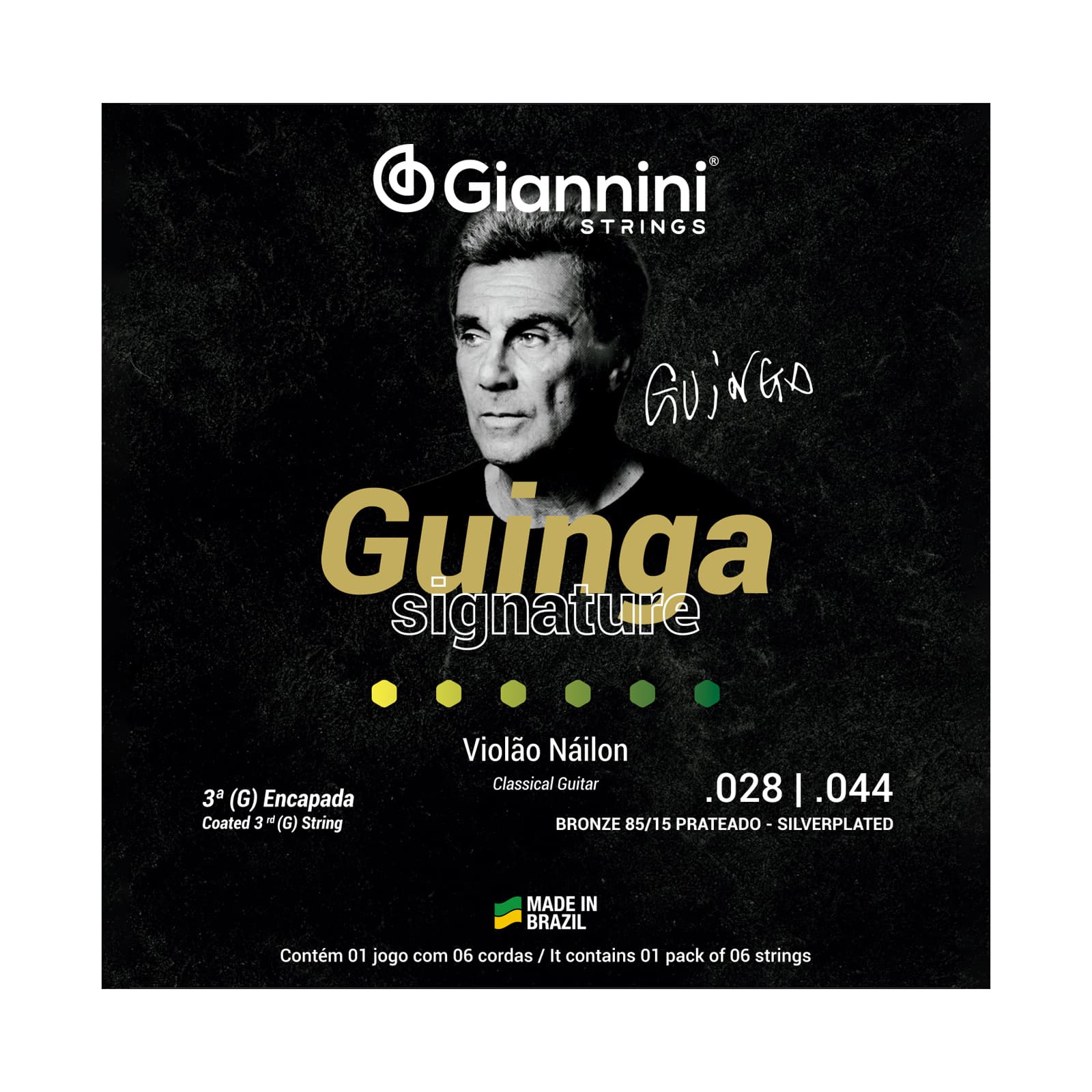 Encordoamento para Violão Náilon Signature Guinga Giannini Bronze 85/15 SSCGG