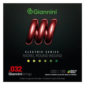 Corda Giannini para Contrabaixo GEEBRS 6 0.032 Pesado
