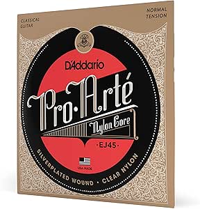 ENCORDOAMENTO DE NYLON PARA VIOLÃO EJ45 PRO-ARTE NORMAL TENSION - D'ADDARIO